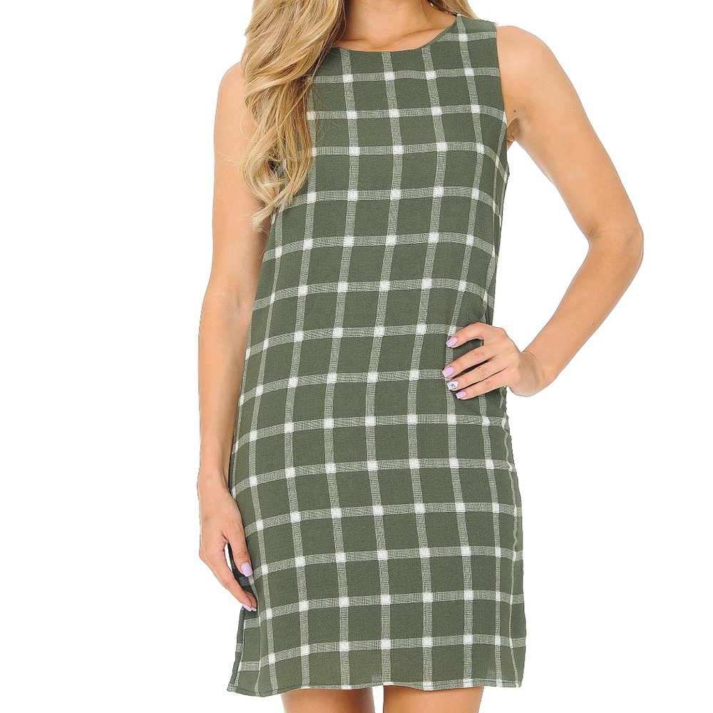 PRINT WOVEN SLEEVELESS DRESS - Picture 2 of 4
